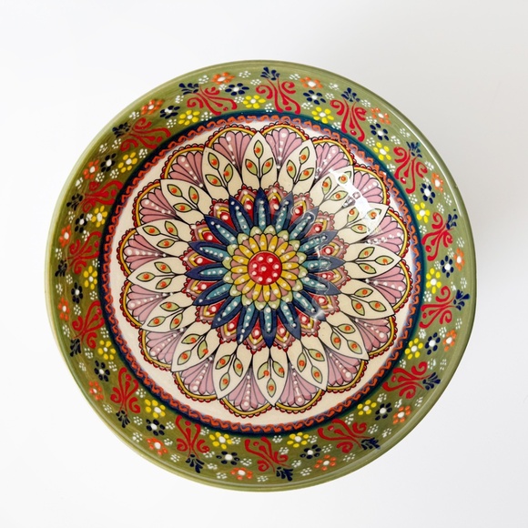 New in Box 8" Turkish Handpainted Ceramic Bowl - Picture 1 of 8